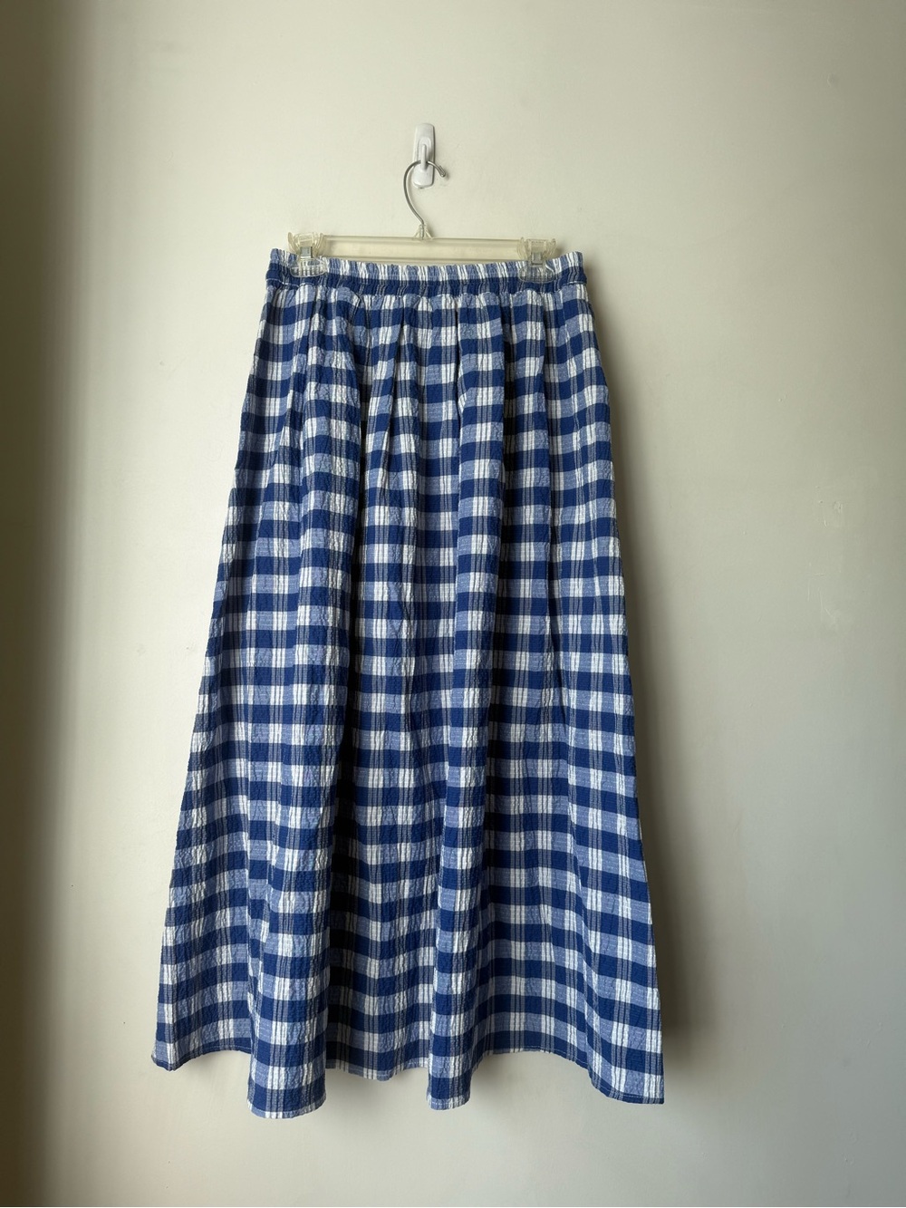 Untitled in Motion Alma Maxi Skirt - Ios Blue Gingham Check S - Picture 5 of 7